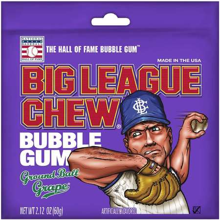 Big League Chew Grape Big League Chew 2.12 oz., PK108 -  66001